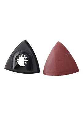 Outil oscillant multi-outils triangulaire lames de scie crochet et boucle avec papier de verre pour le meulage du métal