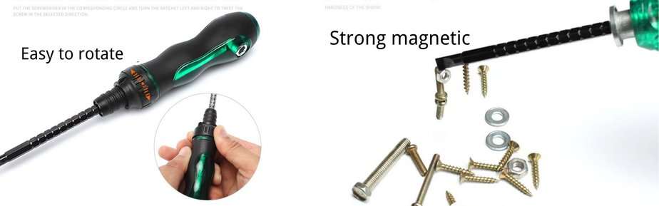 Destornilladores magnéticos fuertes y fáciles de girar