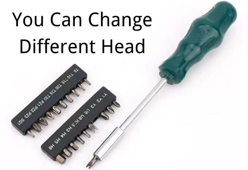 Puedes cambiar diferentes cabezas