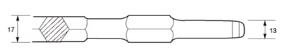 17mm AF Hex Shank Chisel