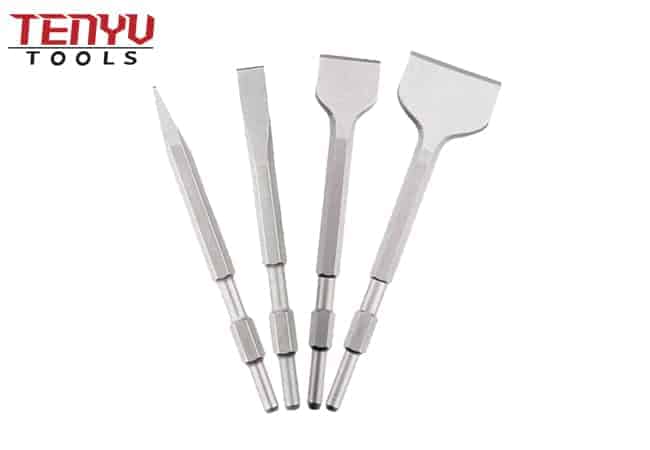 17mm A/F Hex Shank SDS Kırıcı Duvar Duvarı için Çekiç Düz Keski Uçları