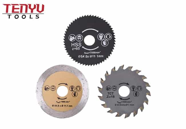 3Pcs 54.8mm Mini Circular Saw Blade TCT Hss Diamond Saw Blades for Home DIY