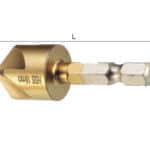 6 mm-19 mm Hss-Senker mit Sechskantschaft, 5 Schneiden, 90-Grad-Fasengröße