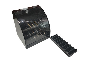 Acrylic Power Tool Drill Bits Display Box Stand with Lock