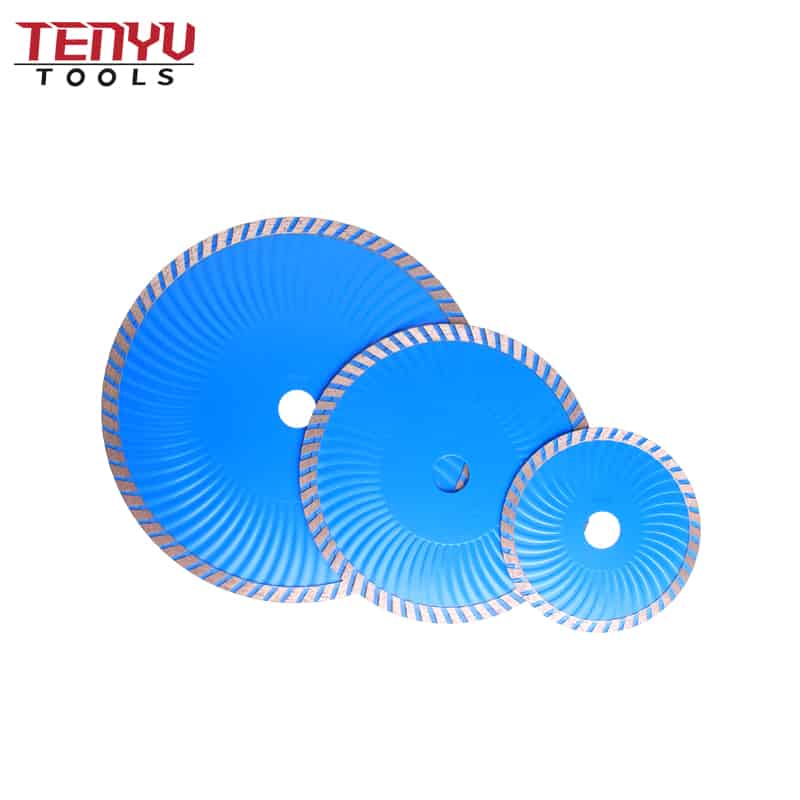 Best Cold Press Turbo Wave Industrial Concrete Saw Blade for Cutting Marble Tile