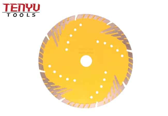 Cold Press Diamond Marble Cutting Saw Blade with Protective Teeth