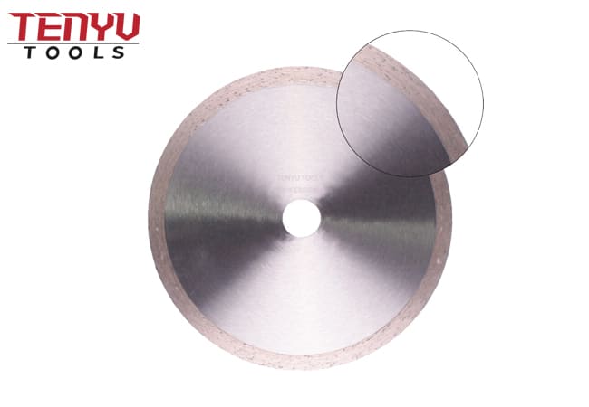 Continuous Rim Diamond Cutting Blade with Silver Surface for Effortless Cutting