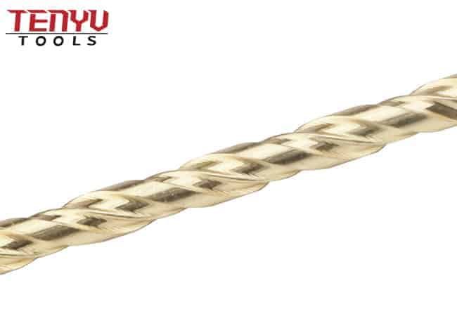 Broca para mampostería con punta de carburo de flauta S4 chapada en cobre para perforación de mampostería de ladrillo de hormigón