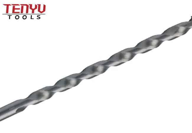 Extra Long Round Shank Sand Blasted R Flute Carbide Tipped Multifunctional Masonry Drill Bit for Concrete Brick Masonry Drilling