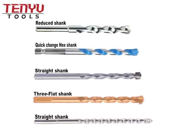 Extra Long Round Shank Sand Blasted R Flute Carbide Tipped Multifunctional Masonry Drill Bit for Concrete Brick Masonry Drilling