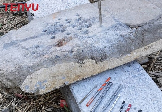 Endüstriyel Beton Matkap Ucu Karbür Uçlu Duvar Matkap Ucu Beton Tuğla Duvar Matkap Ucu Yuvarlak Şaftlı Krom Kaplama L Flüt