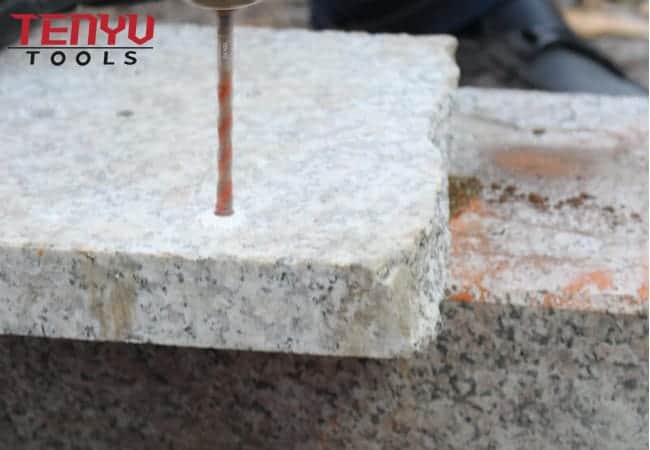 Broca de concreto industrial para alvenaria com ponta de carboneto para perfuração de alvenaria de tijolo de concreto com haste redonda cromada flauta em l