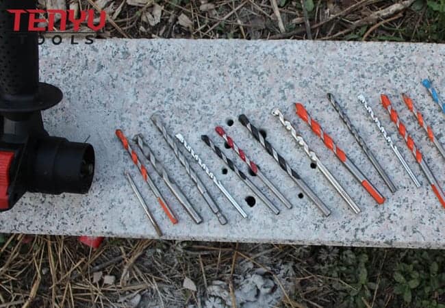 Multi Purpose Masonry Drill Bit for Concrete Marble Tile Masonry Wood Drilling With Round Shank