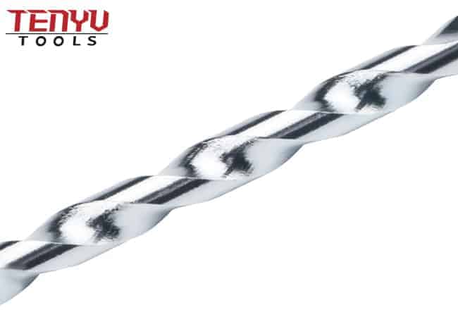 Round Shank Nickel Plated R Flute Carbide Tipped Masonry Drill Bit for Concrete Brick Masonry Drilling 4