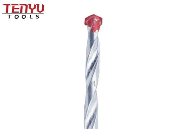 Zinc Plated L Flute Carbide Tipped Masonry Drill Bit for Concrete Brick Masonry Drilling