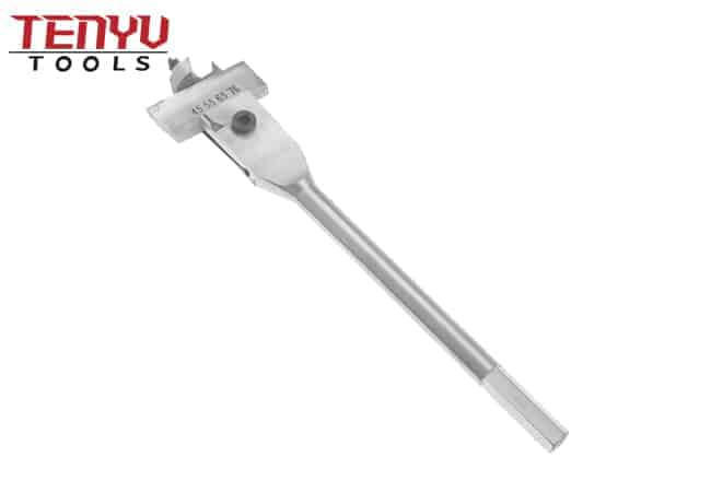 25-45mm 45-76mm Adjustable Flat Wood Spade Paddle Drill Bit with Screw Point Tip for Wood Drilling