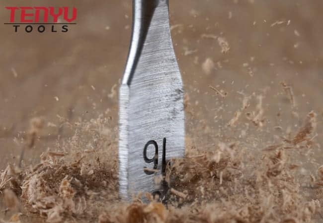 25-45mm 45-76mm Adjustable Flat Wood Spade Paddle Drill Bit with Screw Point Tip for Wood Drilling