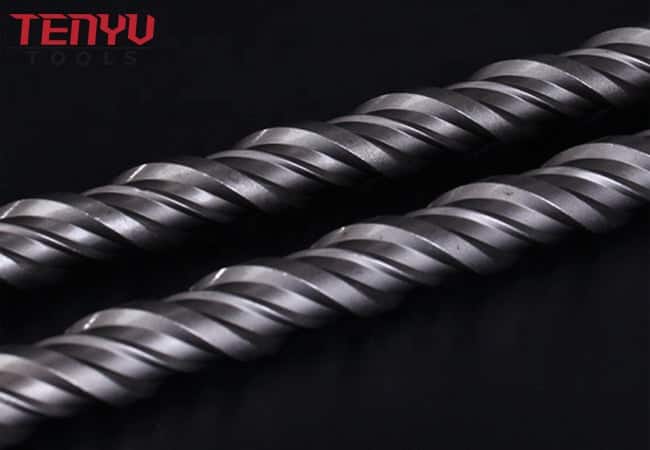 7pcs SDS Max Rotary Electric Hammer Carbide Drill Bit Set with Cross Tip Provides Fast Masonry Drilling