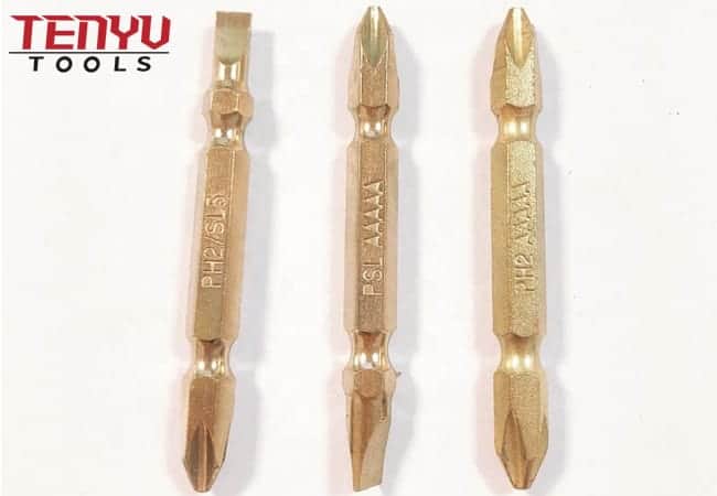 8 peças brocas de chave de fenda de ponta dupla e flauta hexagonal r brocas de alvenaria multiuso com um suporte de broca de chave de fenda