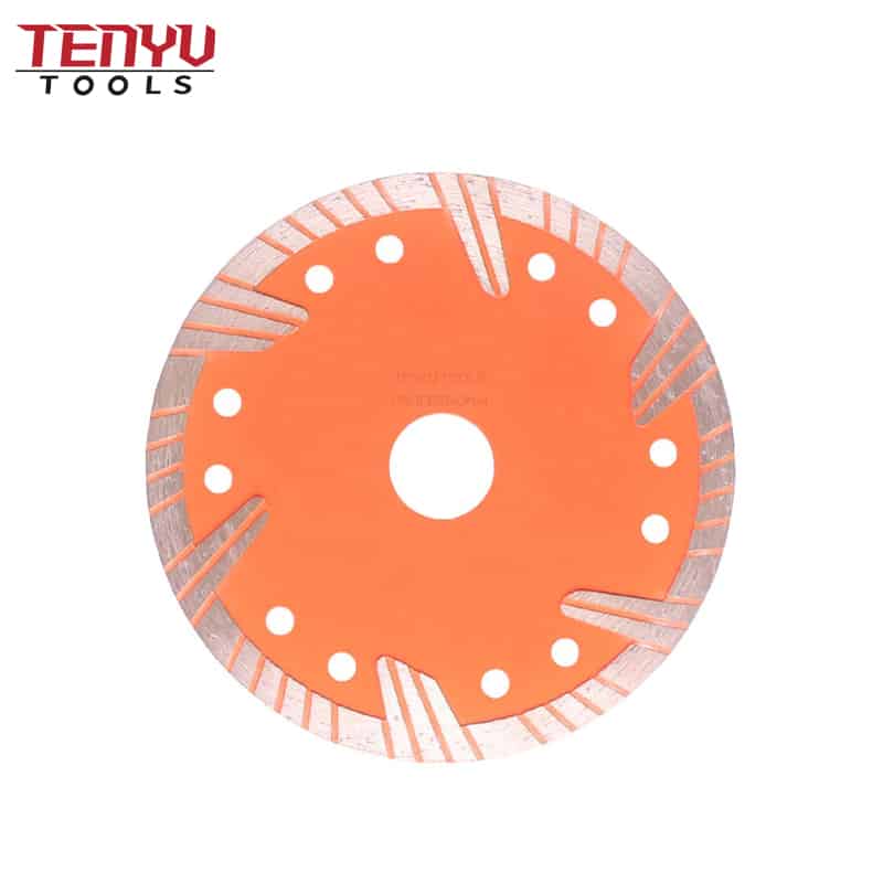 best cold press turbo diamond saw blade for concrete granite cutting with protective teeth