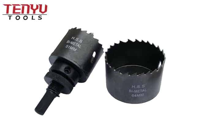 Bi-Metal Hole Saw Set Durable HSS Teeth for Metal Wood Plastic Smooth Hole Drilling