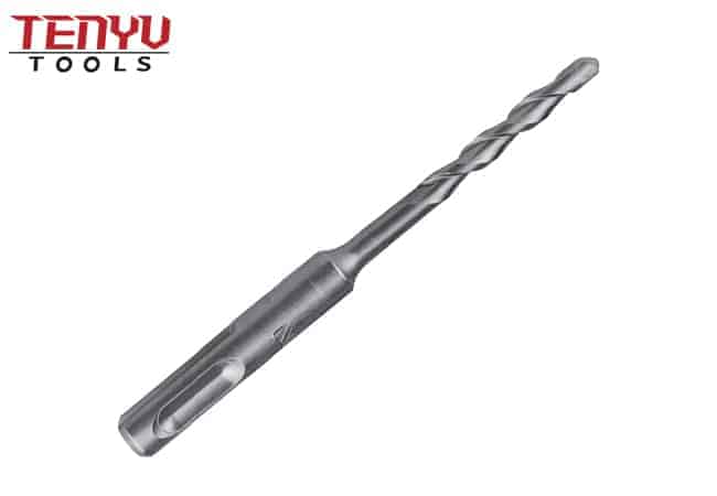 Carbide Single Tip L Flute SDS Plus Hammer Drill Bit for Concrete and Hard Stone