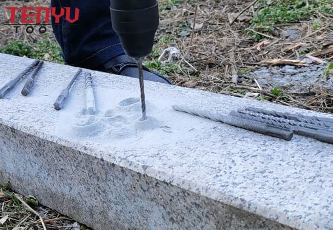 Broca de metal duro de ponta única L flauta SDS Plus para concreto e pedra dura