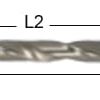 DIN 1869 extra-long drill bits black Size