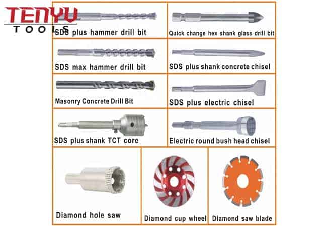 Double Flutes Drilling Carbide SDS Plus Drill Bit for Concrete