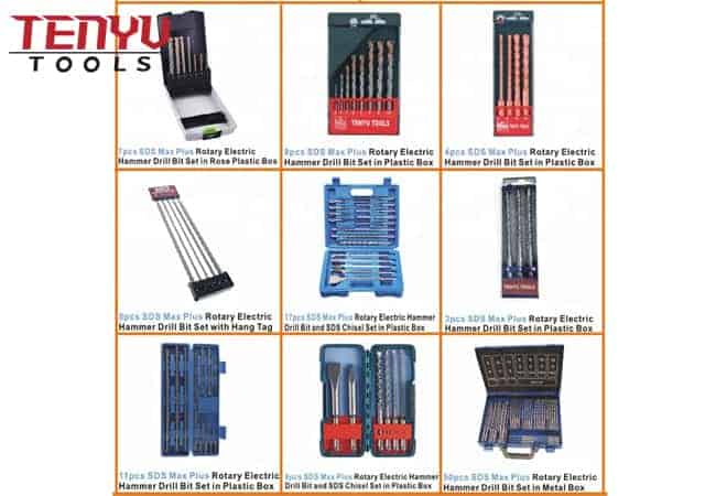 Broca SDS Plus de carburo de perforación de flautas dobles para hormigón