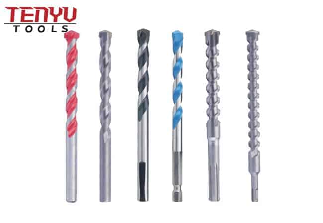 Broca eléctrica para hormigón de mampostería con punta de carburo de tungsteno 40Cr SDS Max Plus
