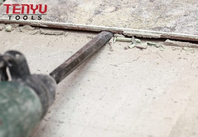 Marteau électrique SDS Plus Bits de burin plat pour le forage de mur de maçonnerie en pierre de béton