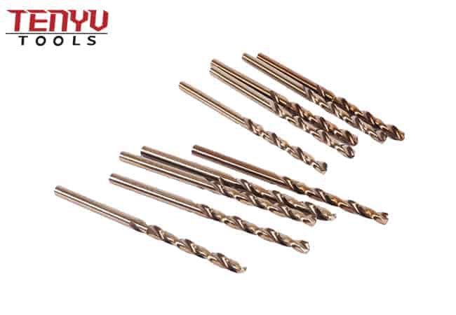 HSS M35 Brocas Drill Bits Co5% Cobalt Jobber Length Twist Drill Bit 135 Degree Split Point for Stainless Steel Aluminum