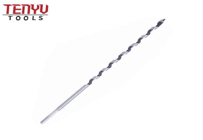 Hex Shank Extra Long Wood Auger Drill Bit with Screw Point for Wood Deep Hole Drilling