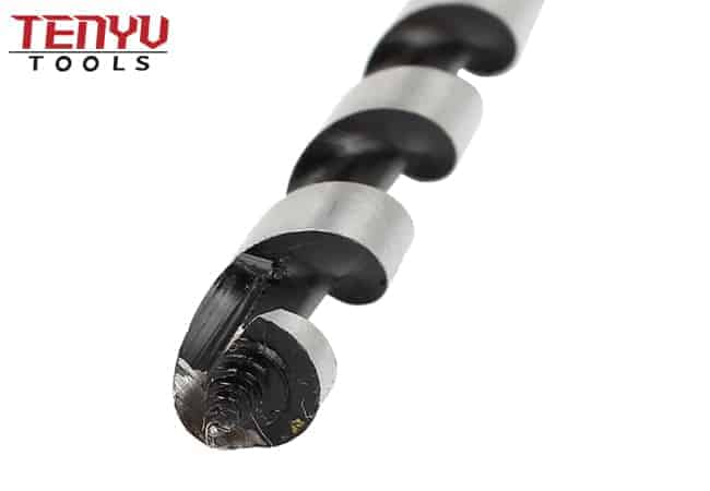 Hex Shank Single Spur Carbon Steel Wood Auger Drill Bit for Drilling Smooth Holes on Wood Plastic
