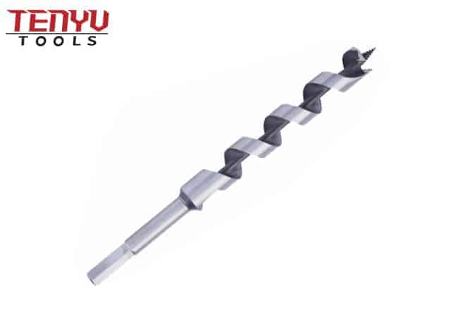 Hex Shank Wood Auger Drill Bit for Soft and Hard Wood Plastic Speed Feed