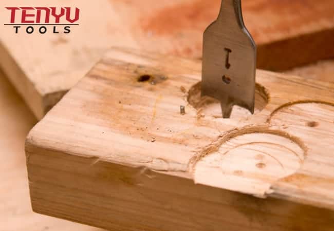 Pwshymi Foret plat pour le travail du bois Mèche plate pour le travail du  bois, en acier à haute teneur quincaillerie stationnaire