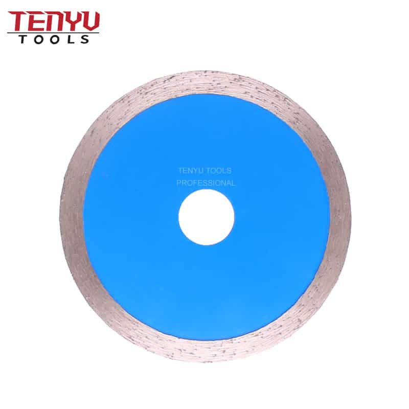 hot press best continous rim diamond tile cutting saw blade disc