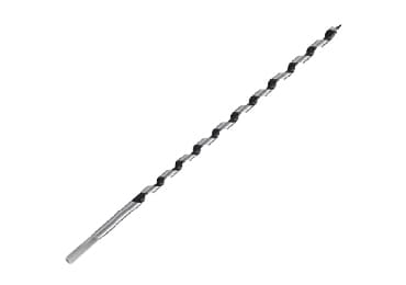 Long Length Wood Auger Drill Bit with Hex Shank Screw Point Designed for Drilling Deep Smooth Clean Holes in Wood