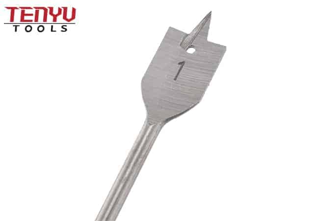 Paddle Wood Spade Matkap Uçları Ahşap İçin Kesme Yivli Üç Noktalı Temiz ve Hızlı Ahşap Delme