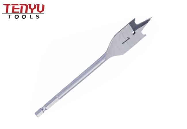 Paddle Wood Spade Drill Bits Tri-Point with Cutting Groove for Wood Clean and Fast Drilling Wood