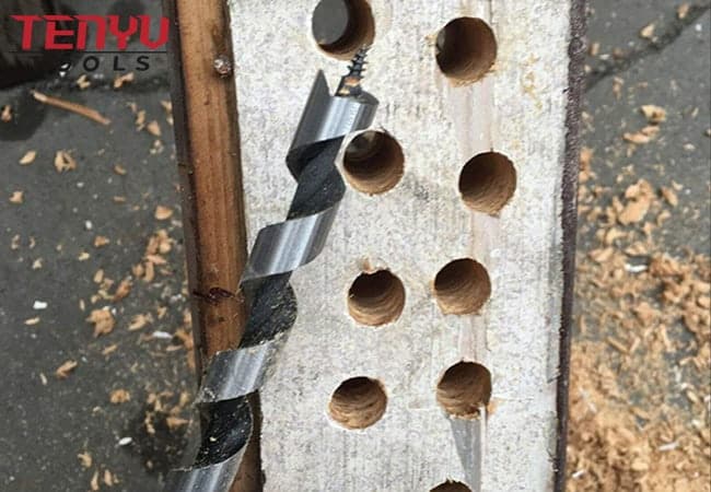 Quick Change Hex Shank Screw Point Self Feed Wood Auger Drill Bit Designed for Drilling Deep Smooth Clean Holes in Wood 1