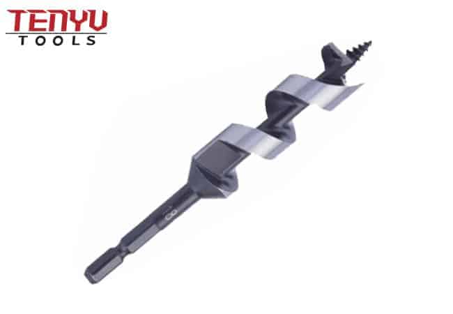 Quick Change Hex Shank Short Length Wood Auger Drill Bit for Wood Speed Feed