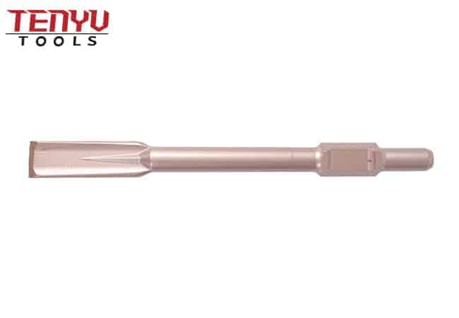 Cincel afilador de pala de excavación con punta de oro rosa con vástago PH65 para quitar mampostería y hormigón