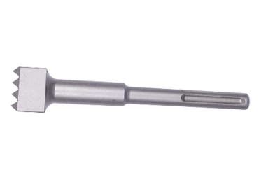 SDS Max Bushing Hammer Bit with Tungsten Carbide Teeth Provide a Rough Exterior Finish on Concrete