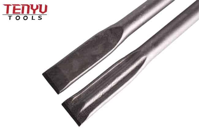 SDS Max Viper Teeth Chisel with Self Sharpening Grooves and Innovative Reflection Element