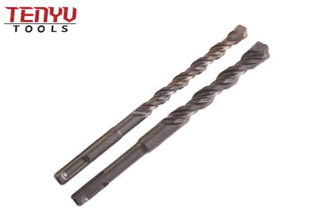 Sand Blasted SDS Plus Drill Bits Rotary Hammer Drill Bits with S4 Flute for Brick Stone Concrete Carbide Tipped