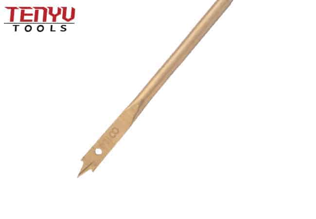 Spade Flat Wood Drill Bit for Wood Hex Shank Center Point Clean and Fast Cutting Drilling with Titanium Coated