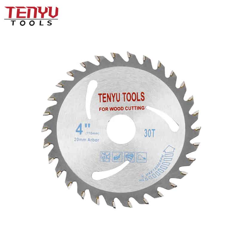 TCT-Kreisschneider-Nutsägeblattgrößen für die Holzschneideblattvorbereitung 4 Zoll 30 Zähne4