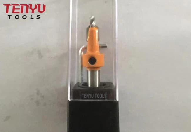 TCT Deburring Tool Set Hss Countersink Wooden Hole Bits with Magnetic Screw Ring Drill Bit for Drilling Wood